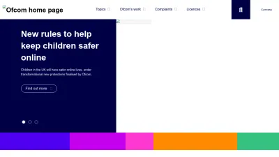 Screenshot of Ofcom.org.uk