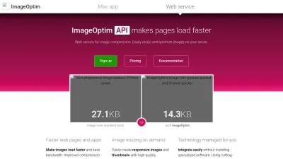 Screenshot preview of imageoptim.com