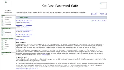 Screenshot of Keepass.info