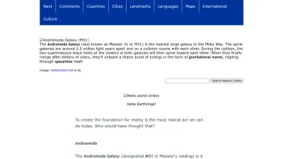 Screenshot of Nationsonline.org