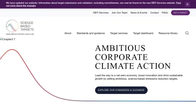 Screenshot of Sciencebasedtargets.org