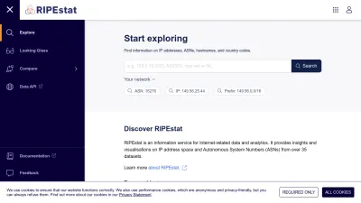 Screenshot of Stat.ripe.net