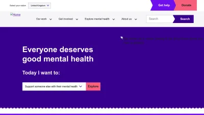 Screenshot of Mentalhealth.org.uk