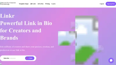 Screenshot of Linkr.bio