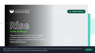 Screenshot of Uwgb.edu