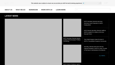 Screenshot of Nato.int