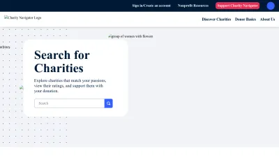 Screenshot preview of charitynavigator.org