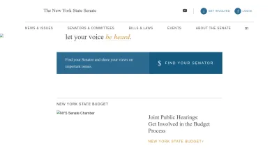 Screenshot of Nysenate.gov