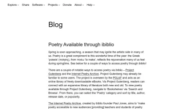 Screenshot of Ibiblio.org