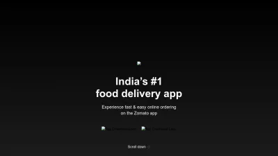 Screenshot of Zomato.com
