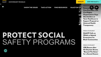 Screenshot of Naacp.org