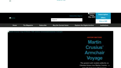 Screenshot of Historytoday.com