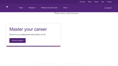 Screenshot preview of uq.edu.au