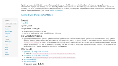 Screenshot of Lighttpd.net
