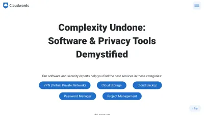 Screenshot preview of cloudwards.net