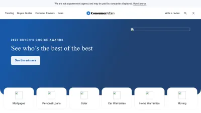 Screenshot preview of consumeraffairs.com