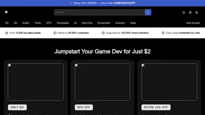 Screenshot preview of assetstore.unity.com