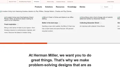 Screenshot preview of hermanmiller.com