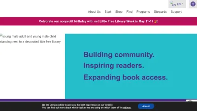 Screenshot of Littlefreelibrary.org