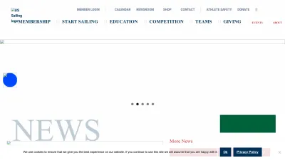 Screenshot preview of ussailing.org