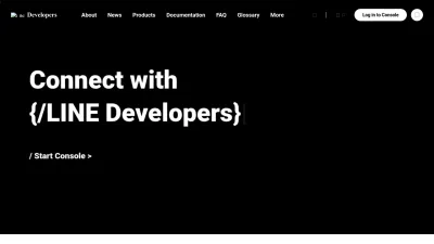 Screenshot of Developers.line.biz