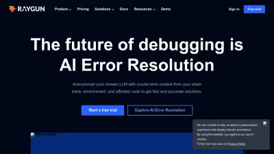 Screenshot of Raygun.com