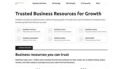 Screenshot of Geekflare.com