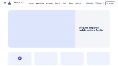 Screenshot of Realmadrid.com