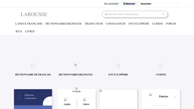 Screenshot of Larousse.fr