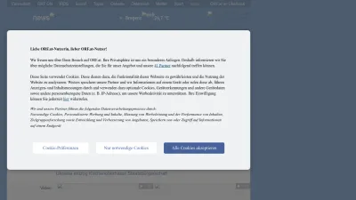 Screenshot preview of orf.at