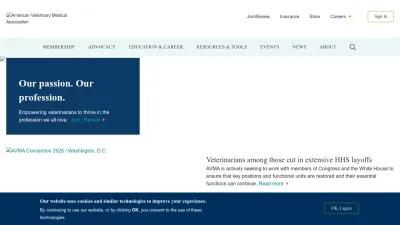 Screenshot of Avma.org