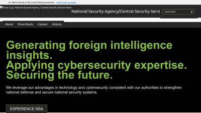 Screenshot of Nsa.gov