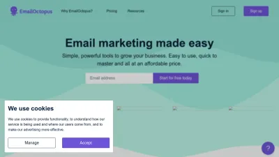 Screenshot of Emailoctopus.com