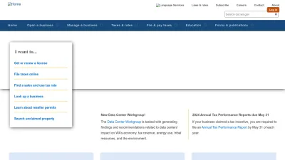 Screenshot of Dor.wa.gov