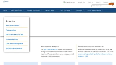 Screenshot preview of dor.wa.gov