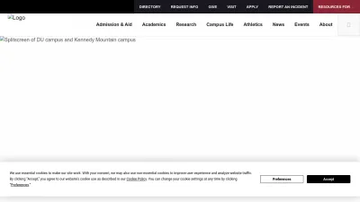 Screenshot of Du.edu