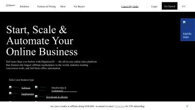 Screenshot preview of digistore24.com
