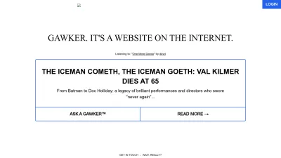Screenshot of Gawker.com
