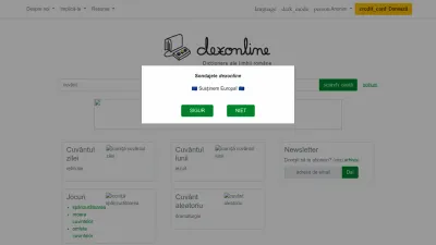 Screenshot preview of dexonline.ro