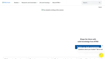 Screenshot of Ntnu.edu
