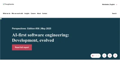 Screenshot of Thoughtworks.com