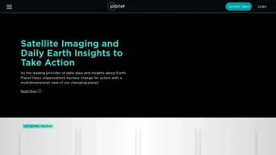 Screenshot of Planet.com