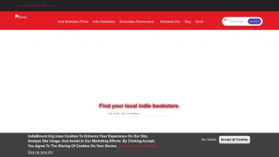 Screenshot preview of indiebound.org