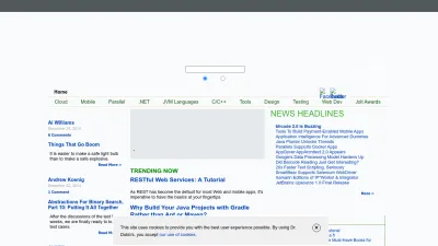 Screenshot of Drdobbs.com