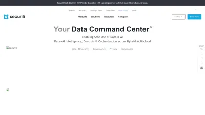 Screenshot of Securiti.ai