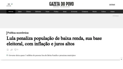 Screenshot of Gazetadopovo.com.br