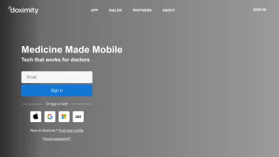 Screenshot of Doximity.com