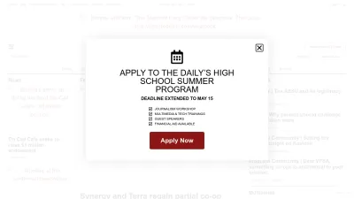 Screenshot of Stanforddaily.com