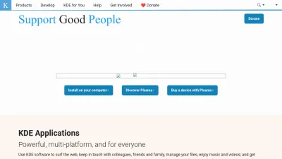 Screenshot of Kde.org