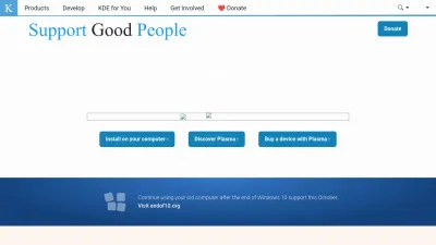 Screenshot preview of kde.org
